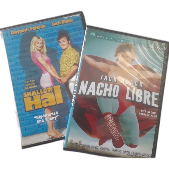Jack Black Nacho Libre & Shallow Hal Comedy Movie in DVD - Picture 1 of 5